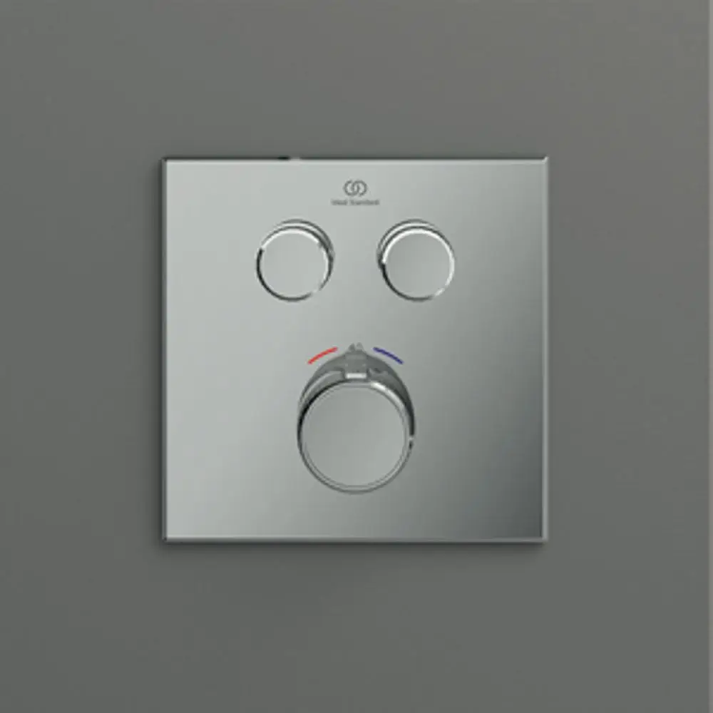 IS-Brausethermostat-UP-Ceratherm-Navigo-2-Verbraucher-Eckig-Chrom-A7302AA gallery number 4